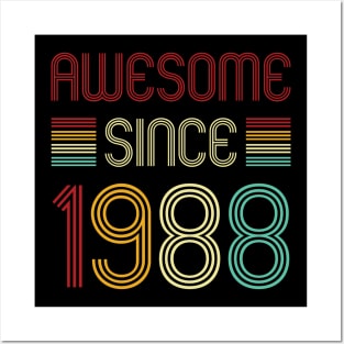 Vintage Awesome Since 1988 Posters and Art